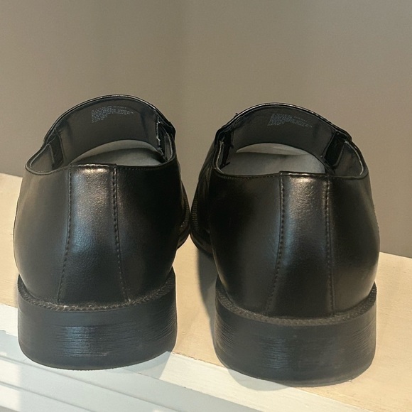 J. Ferrar Black Leather Slip-On Dress Shoes Men’s 9.5M (014-2904) JF DASH - Picture 7 of 10